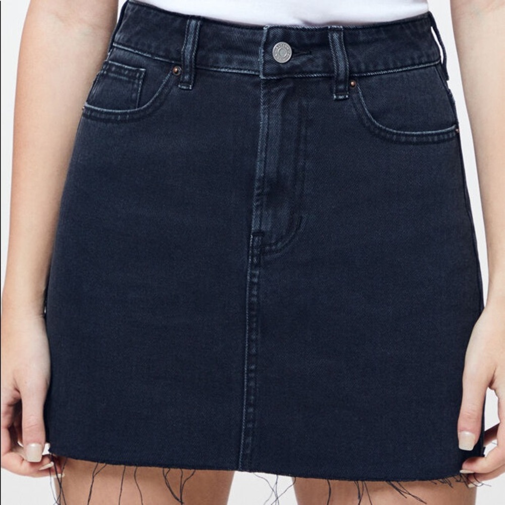 PacSun Distressed Black skirt